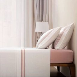 Casa da Laura Sábanas franela 100% algodón rayas rosa cama 150/160 1 almohada 45 x