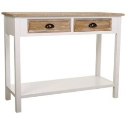 Wanderlust deco Recibidor-consola de madera blanco 100x40x78