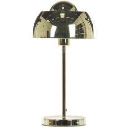Beliani Lámpara de mesa metal dorado