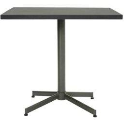 house doctor Mesa de comedor cuadrada de metal verde 4 plazas