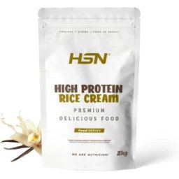 HSN Crema de arroz proteica 2kg vainilla - Recetas Saludables - Polvo - 40 Servicios
