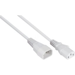 KABELMEISTER KM SK1430-W020 - Extensión del electrodoméstico frío Enchufe C14 al