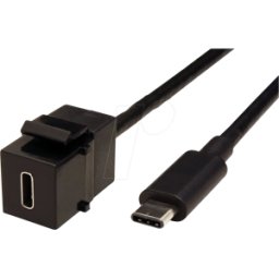 BACHMANN BACH 917.1212 - Módulo Keystone, conector hembra/macho USB tipo C, 0,5 m