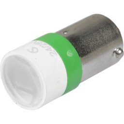 SIGNAL CONSTRUCT MELB 2274 - Proyector LED, BA9s, verde, 24 V, 14800 mcd, Ø10 mm, 30°.