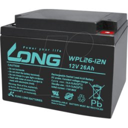 KUNG LONG WP L26-12N - Batería de forro de plomo, 12V, 26Ah, Longlife