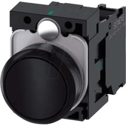 SIEMENS ACT 0AB10-1BA0 - Pulsador, 1 no, negro, redondo