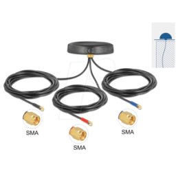 DELOCK 12717 - ANTENA DEL VEHÍCULO LTE, WLAN, BT, ZIGBEE, GPS, LNA GPS