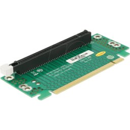 DELOCK PCIE RISER 1XR - Tarjeta vertical, PCI, acodada 90°, derecha