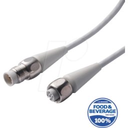 LED2WORK L2W 201100-01 - Cable del sensor F+B, 5 m, conector M12/buje M12, codificado en