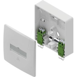 D.CENTER DCE GFTA422K - Caja de conexiones FTTH, 2x LC Duplex, parcialmente poblado