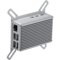 TAKACHI CB RPH-5-FH-S - Carcasa disipadora para Raspberry Pi 5, VESA, aluminio, plata