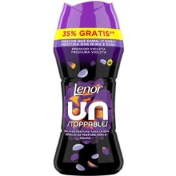 Lenor Unstoppables suavizante ropa perlas perfume #frescor violeta