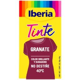 Iberia Tinte Ropa no destiñe 40º #granate