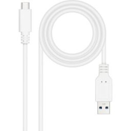 Nanocable Cable USB 3.1 Gen2 10Gbps 3A USB-C/M - A/M 1,5 M Blanco