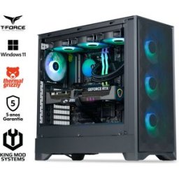 King Mod Systems Ordenador King Mod Gamer-PC Fractal Ryzen 7 9800X3D 32GB DDR5 2TB RTX 5070 Ti WiFi W11