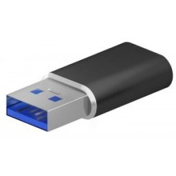 Aisens Mini Adaptador USB 3.2 Gen2 / USB 2.0 3A, Tipo USB-C/H-A/M, Negro