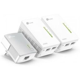 Tp-Link TL-WPA4220T KIT AV500 Powerline Universal WiFi Range Extender, 2 Ethernet Ports, Network Kit
