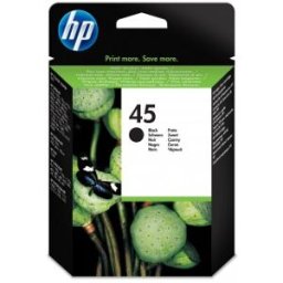 HP 45 Large - Grande - negro - original - cartucho de tinta - para Deskjet 12XX, 99X, Officejet g55,