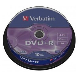 Verbatim DataLifePlus - 10 x DVD+R 4.7 GB 16x - soportes de almacenamiento 43498