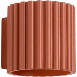 Aplique de pared Aura rojo ocre G9