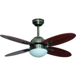 Bastilipo Bermeo Ventilador de Techo con Aspas Reversibles Luz y Mando 60W