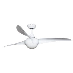 Bastilipo - Ventilador De Techo Led Con Mando A Distancia, 132cm, Palas De Acrílico, Capri Blanco Led