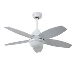 Bastilipo - Ventilador De Techo Con Mando A Distancia Y Luz Led, 60w, 107 Cm, Bali Blanco Led