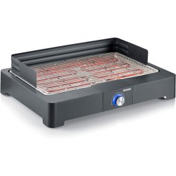 Severin PG 8565 Parrilla Barbacoa Eléctrica de Mesa 2200W Negra