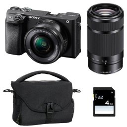 Cámara Mirrorless Sony Alpha 6400 24.2 MP Zoom Óptico Sensor CMOS Extras 4K Eye AF WiFi