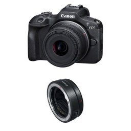 Cámara Mirrorless Canon EOS R100 24,1 MP Zoom Óptico Sensor APS-C WiFi Kit RF-S 18-45mm