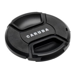 Tapa para lente Caruba Clip Cap 55mm Negro universal con cordón