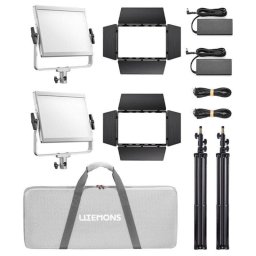 Kit panel LED Godox Litemons LP1200R RGB 2x 120W control Bluetooth y maleta