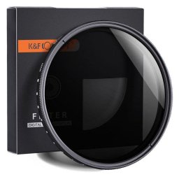 Filtro fotográfico K&F Concept Nano B Series ND2-400 82mm variable aluminio