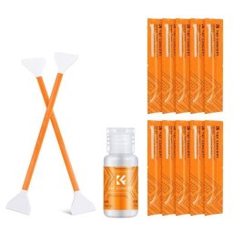 Kit de limpieza para sensor K&F Concept 10 bastoncillos 24 mm y solución 20 ml