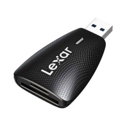 Lector de tarjetas Lexar LRW450 USB 3.1 Dual SD/microSD Negro 312 MB/s