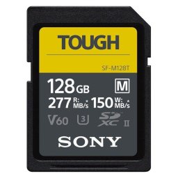 Tarjeta SD Sony SF-M128T 128GB Tough UHS-II R277MB/s W150MB/s V30 IP68 antigolpes