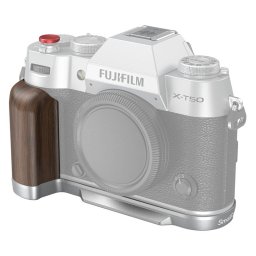 Empuñadura De Madera En Forma De L Smallrig 4735 Para Fujifilm X-t50, Color Plata
