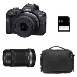 Cámara Mirrorless Canon EOS R100 24,1 MP 18-45mm Wi-Fi + RF-S 55-210mm F5-7.1 IS STM