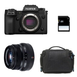 Cámara Mirrorless Fujifilm X-H2 40.2MP 8K 35mm F2 WiFi Bluetooth + Bolsa Tarjeta 8GB