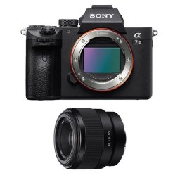 Cámara Mirrorless Sony Alpha 7 III 24MP Sensor Full-Frame 50mm F/1.8 USB-C WiFi