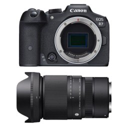 Cámara Mirrorless Canon EOS R7 32.5MP 4K 16-300mm APS-C WiFi Bluetooth
