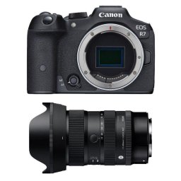 Cámara Mirrorless Canon EOS R7 32.5MP 4K 17-40mm WiFi Bluetooth