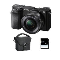 Cámara Mirrorless Sony Alpha 6100 24.2MP 16-50mm WiFi Bluetooth