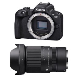 Cámara Mirrorless Canon EOS R50 24.2MP 4K 16-300mm WiFi Bluetooth