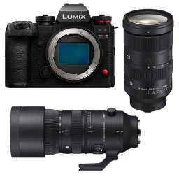Cámara Mirrorless Panasonic Lumix S1R II 47.3MP Sensor Full-Frame + Sigma 24-70mm f/2.8 + 70-200mm f/2.8