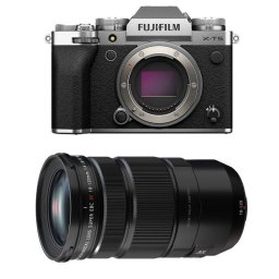 Cámara Mirrorless Fujifilm X-T5 Plata 40.2MP 6.2K 18-120mm WiFi Bluetooth