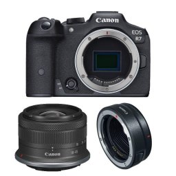 Cámara Mirrorless Canon EOS R7 32.5MP 4K 18-45mm WiFi Bluetooth