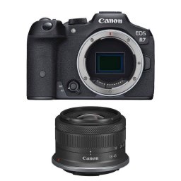 Cámara Mirrorless Canon EOS R7 32.5MP 18-45mm APS-C WiFi Bluetooth