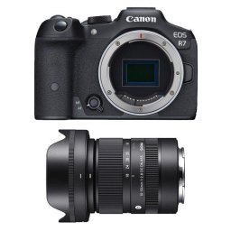Cámara Mirrorless Canon EOS R7 32.5MP 4K 18-50mm F2.8 WiFi Bluetooth