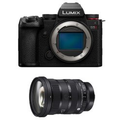 Cámara Mirrorless Panasonic Lumix S5 II 24.2MP Sensor Full-Frame Sigma 24-70mm F2.8 WiFi Bluetooth